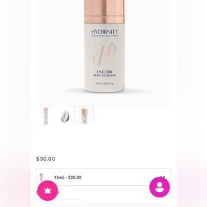 Hydrinity Encore Body Hydrator in Blue Box